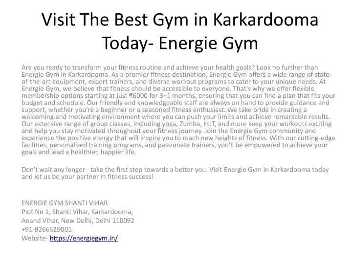 visit the best gym in karkardooma today energie gym