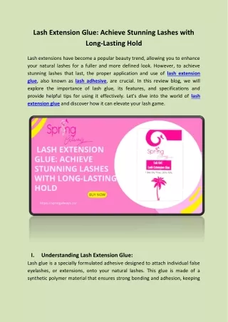 lash extension glue achieve stunning lashes with