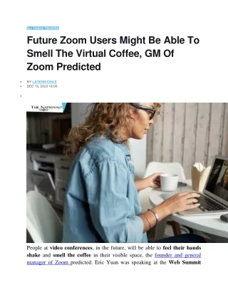 all things trending future zoom users might