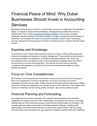 Financial Peace of Mind_ Why Dubai Businesses Should Invest in Accounting Services