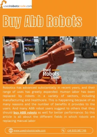 Buy ABB Robots