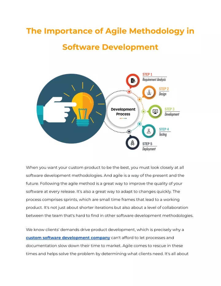 the importance of agile methodology in