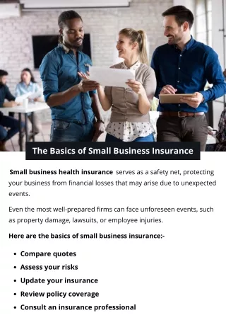 The Basics of Small Business Insurance