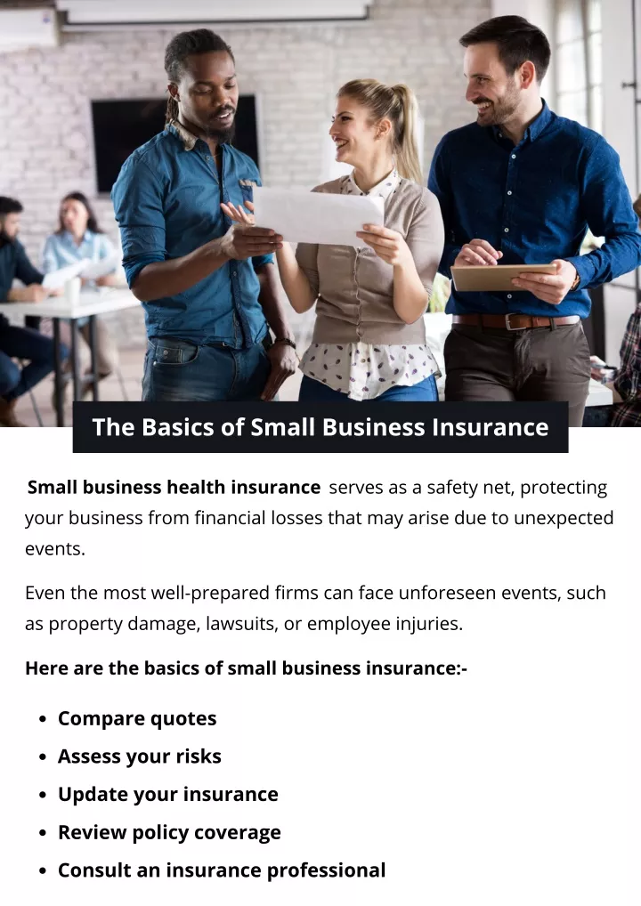 the basics of small business insurance