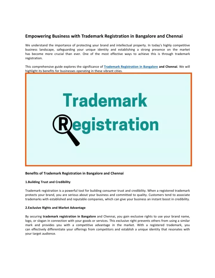 empowering business with trademark registration