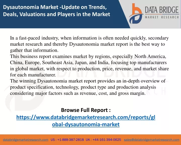 dysautonomia market update on trends deals