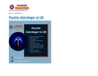 Best Indian Psychic Astrologer In UK - pandithnadish