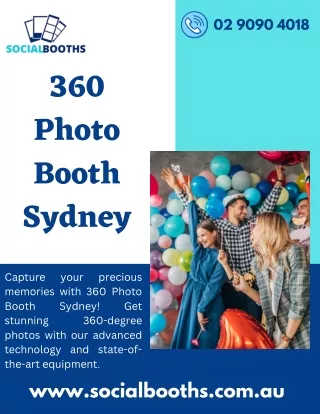 360 Photo Booth Sydney | Social Booths