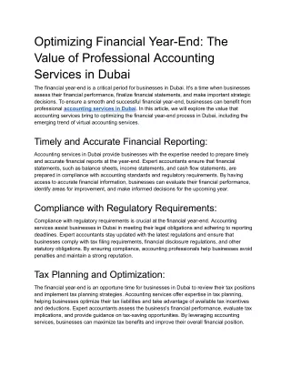 Optimizing Financial Year-End_ The Value of Professional Accounting Services in Dubai