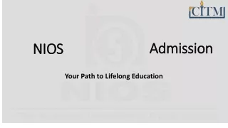 NIOS Admission 2023 10th & 12th Classes