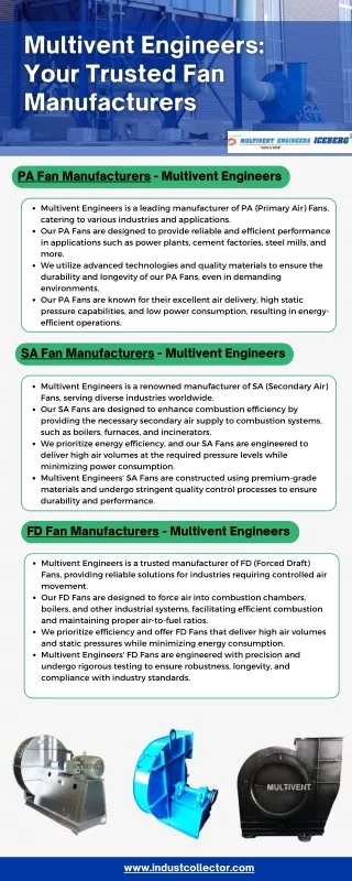 Multivent Engineers Your Trusted Fan Manufacturers