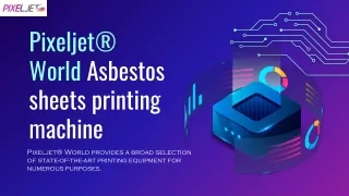 Asbestos sheets printing machine