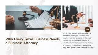 Why Every Texas Business Needs a Business Attorney