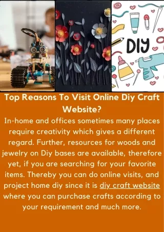 top reasons to visit online diy craft website