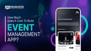 What is The Cost of Event Management App Development