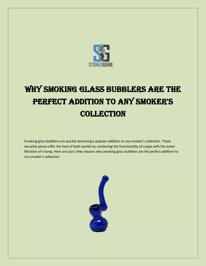 why smoking glass bubblers are the why smoking