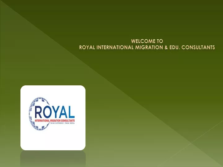 welcome to royal international migration