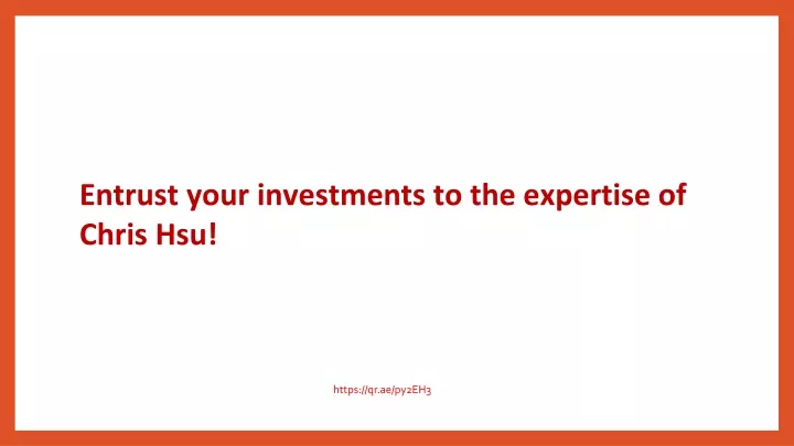 entrust your investments to the expertise