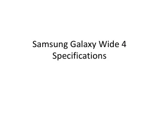 samsung galaxy wide 4 specifications