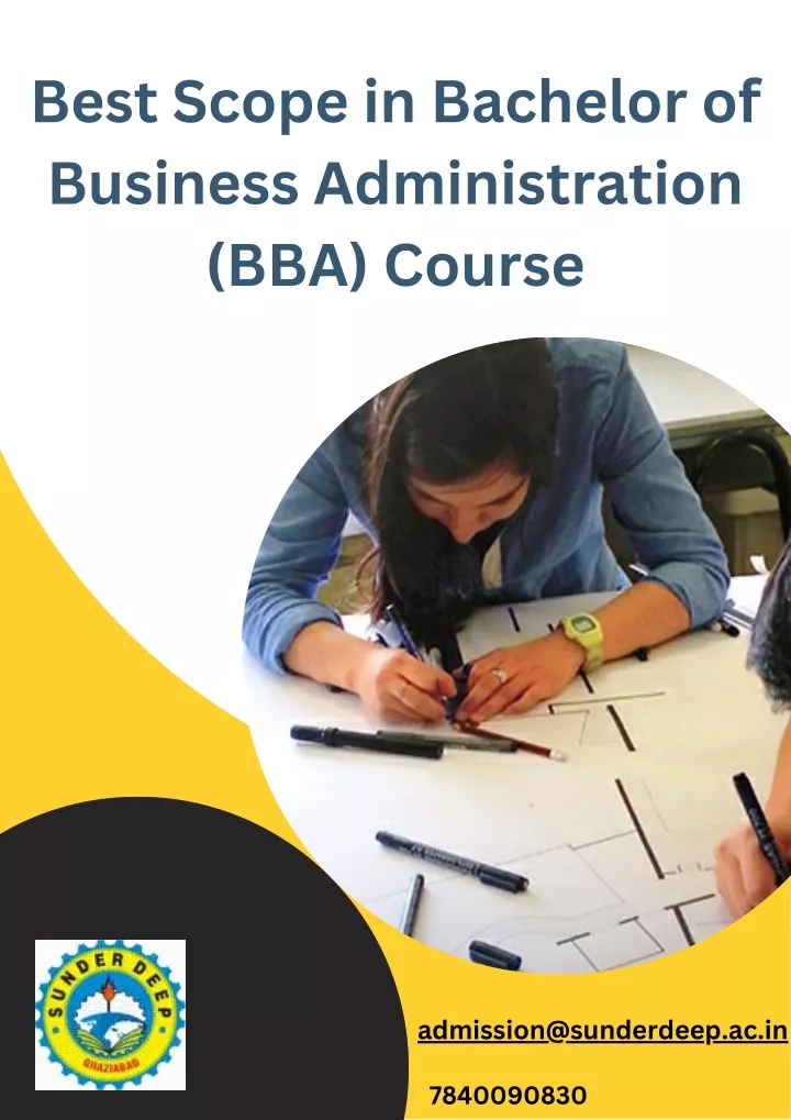 best scope in bachelor of business administration