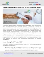 Understanding CPT Code 97597: A Comprehensive Guide - slide 1