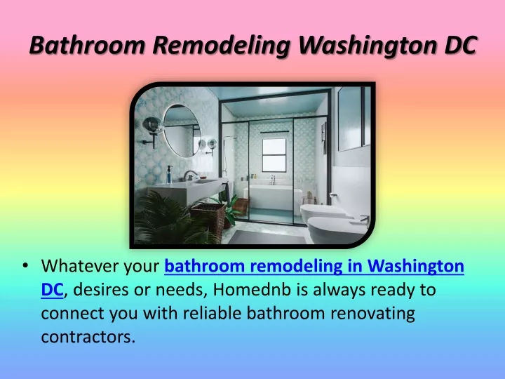 bathroom remodeling washington dc