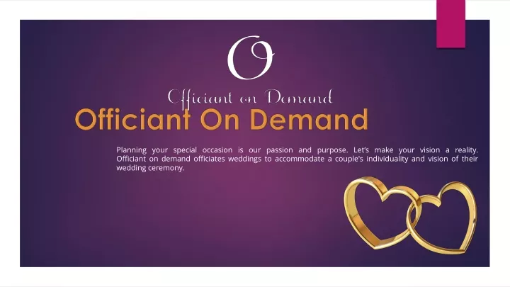 officiant on demand