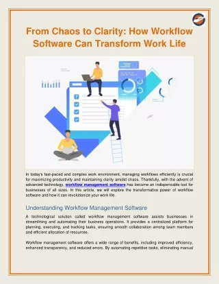 from chaos to clarity how workflow software