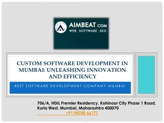 Custom Software Development in Mumbai - Aimbeat