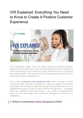IVR Explained_ Everything You Need to Know to Create A Positive Customer Experience