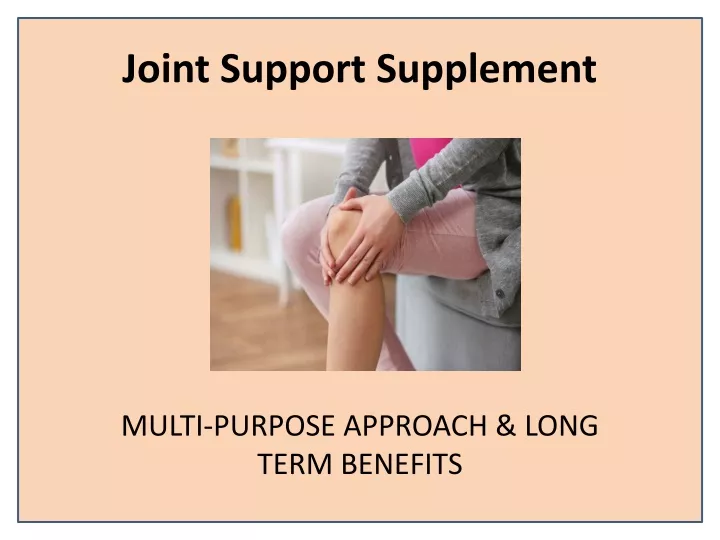 joint support supplement