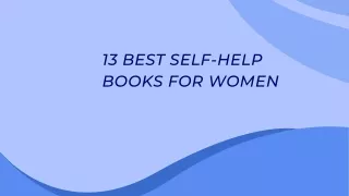 13 Best Self-Help Books For Women