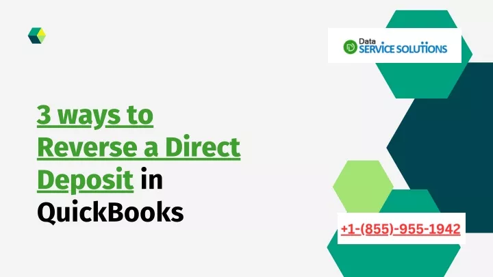 3 ways to reverse a direct deposit in quickbooks