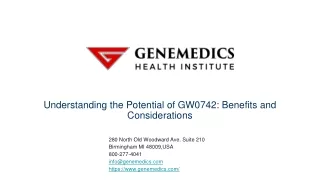 understanding the potential of gw0742 benefits and considerations