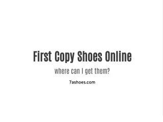 First Copy Shoes On-line