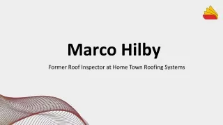 Marco Hilby - A Resourceful and Flexible Professional