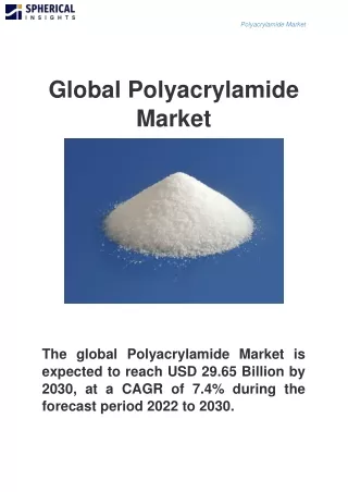 polyacrylamide market
