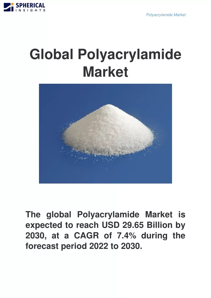 polyacrylamide market