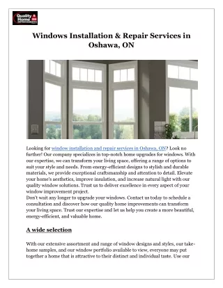Windows Installation and Repair Services In Oshawa, ON
