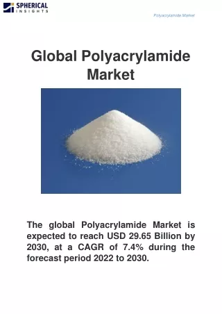 global polyacrylamide market
