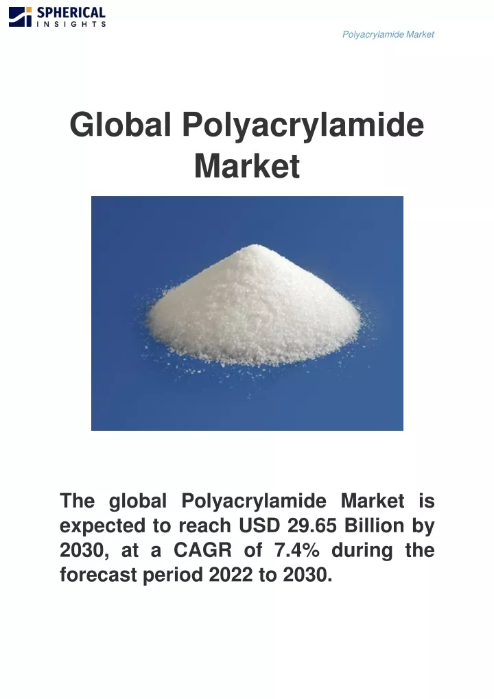 global polyacrylamide market
