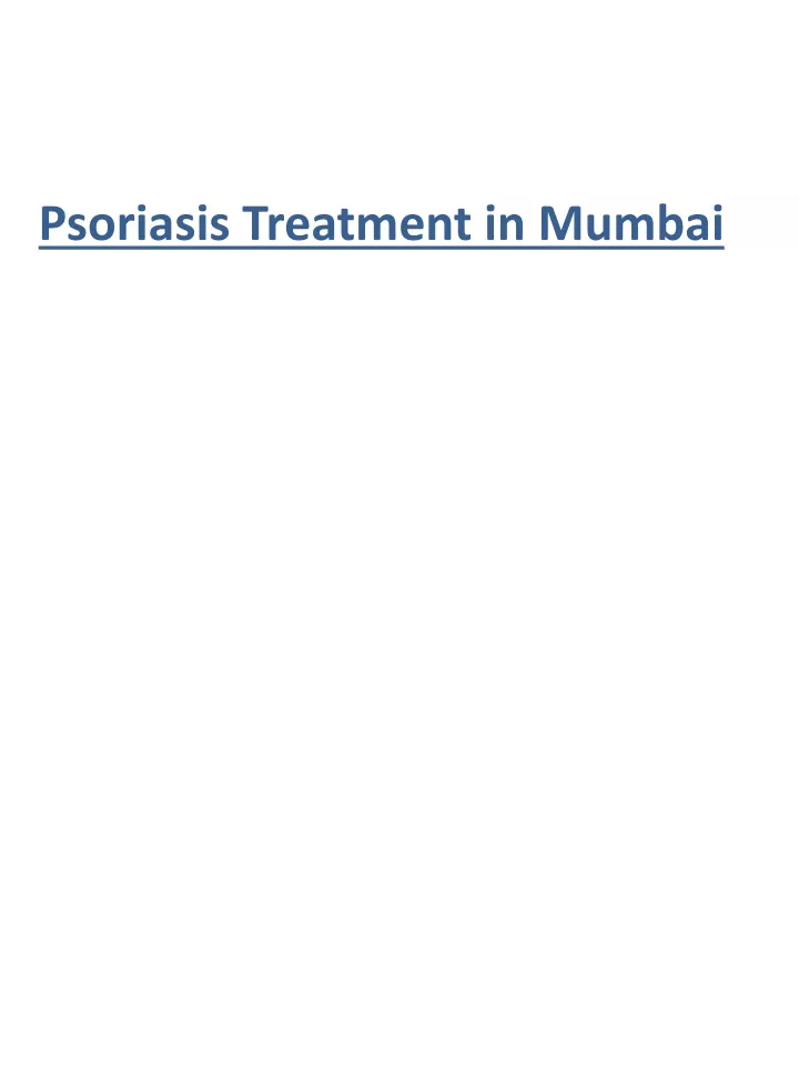 psoriasis treatment in mumbai