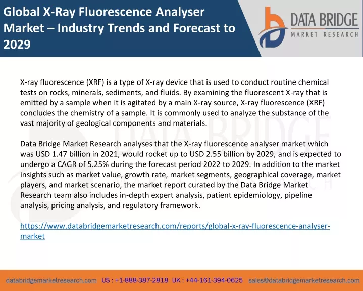global x ray fluorescence analyser market