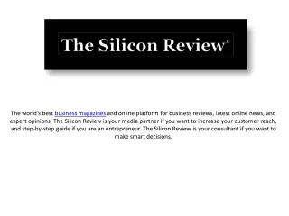 Latest Online News and Best Business Magazines | The Silicon Review