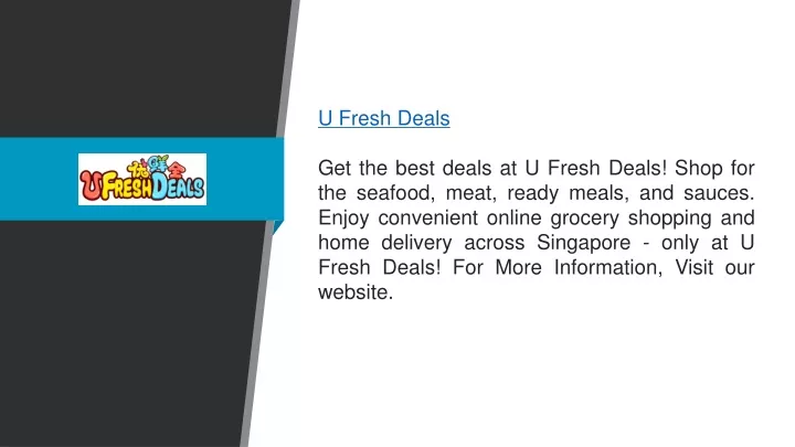 u fresh deals get the best deals at u fresh deals
