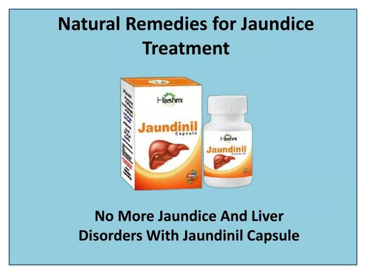 natural remedies for jaundice treatment