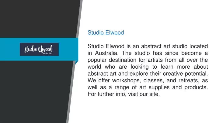 studio elwood studio elwood is an abstract