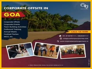 Awesome Corporate Offsite Venues in Goa