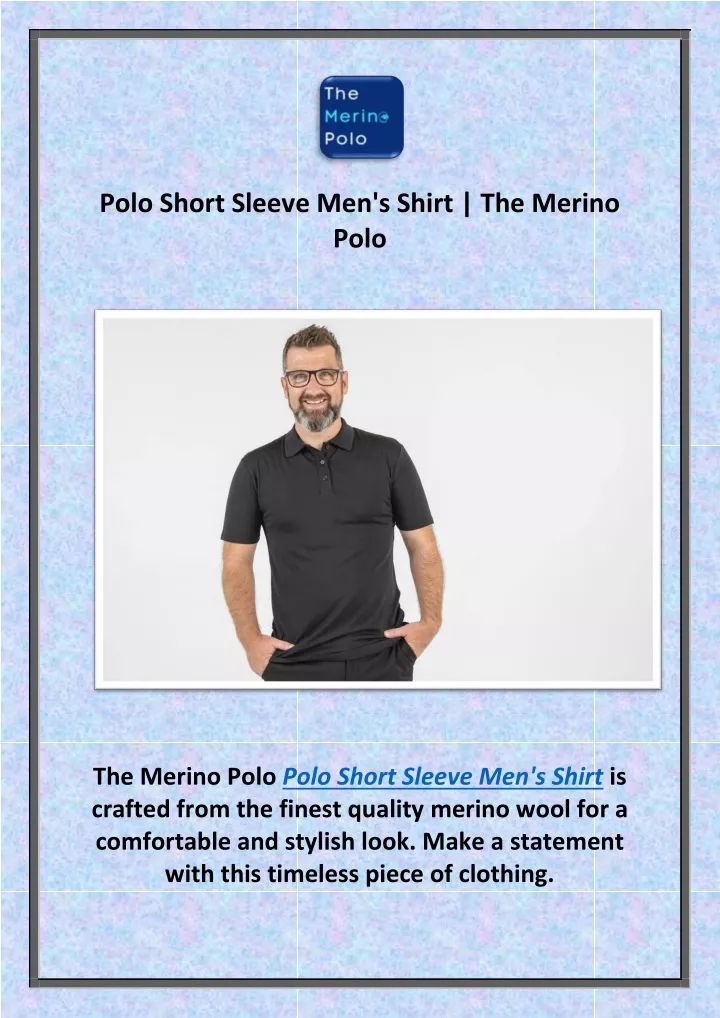 polo short sleeve men s shirt the merino polo