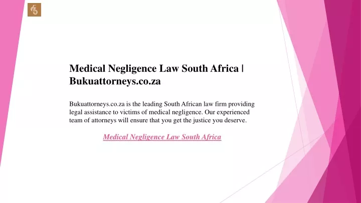 medical negligence law south africa bukuattorneys